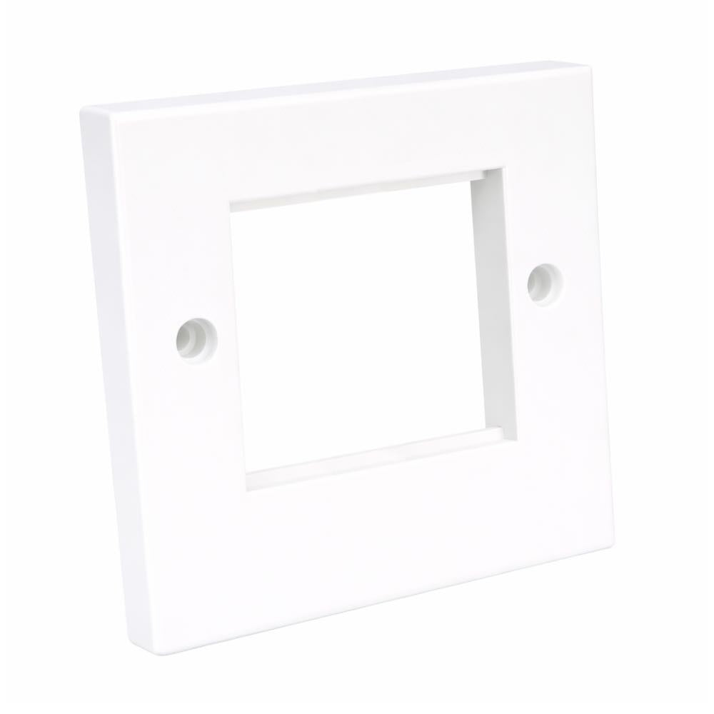 1-Gang / 2-Gang Modular AV Wall Plate Frame for 50 × 25mm Snap-In Modules