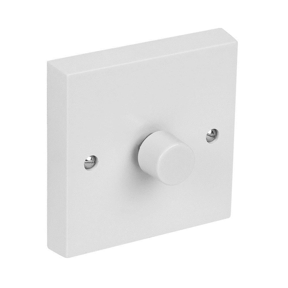 1-Gang Wall Light Dimmer Switch Rotary Lighting Control 60–250W