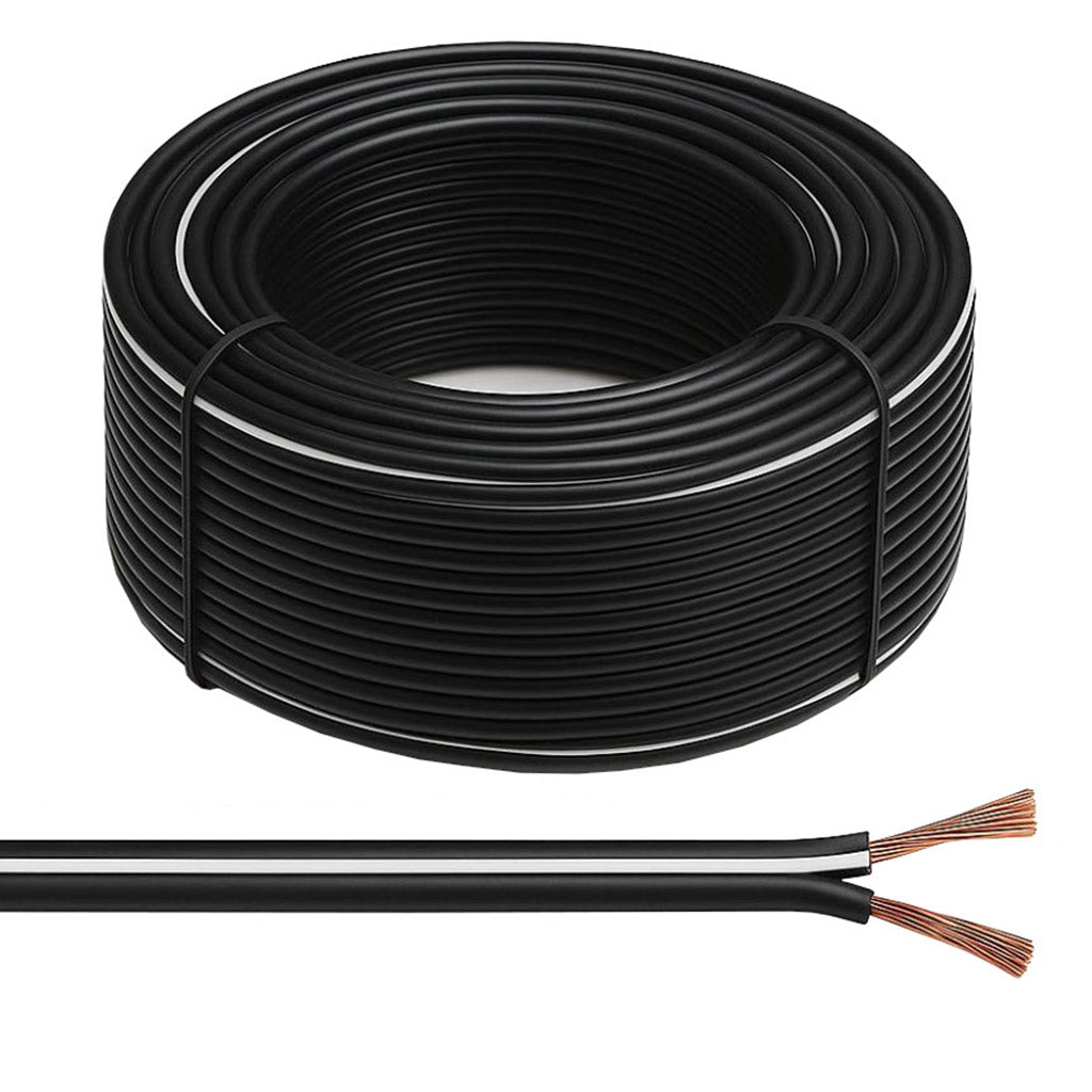 13 Strand Speaker Cable in Black for Home Audio PA Systems Custom Lengths