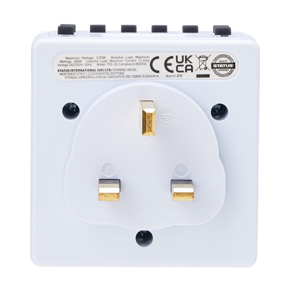 13A Plug-In 24 Hour / 7 Day Digital LCD Timer Switch (Multi-Pack Options)