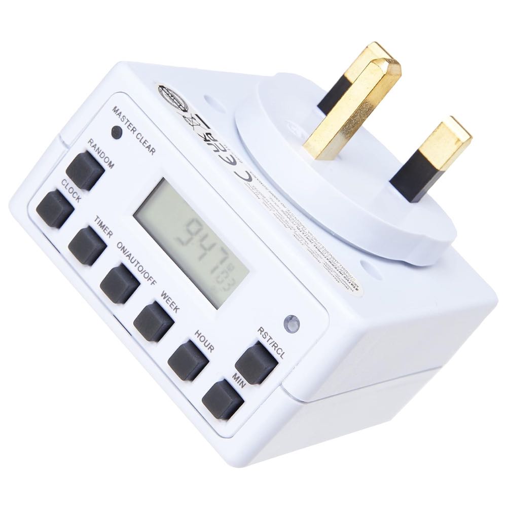 13A Plug-In 24 Hour / 7 Day Digital LCD Timer Switch (Multi-Pack Options)