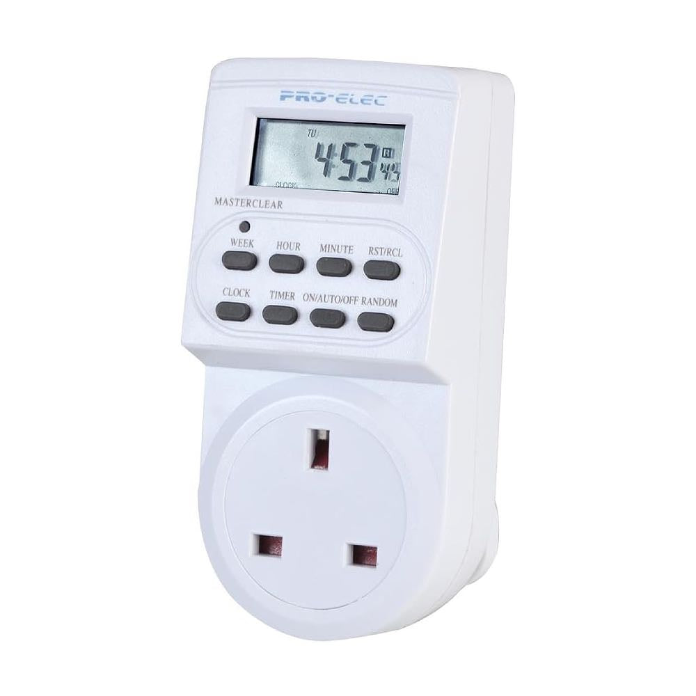 13A Plug-In 24 Hour / 7 Day Digital Timer Switch with LCD Display