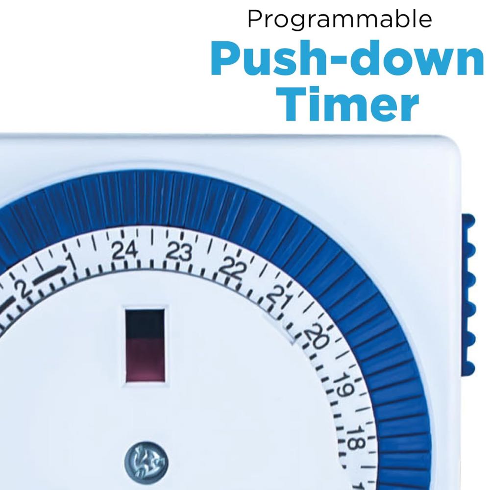 13A Plug-In 24 Hour Mechanical Segment Timer Switch (Multi-Pack Options)