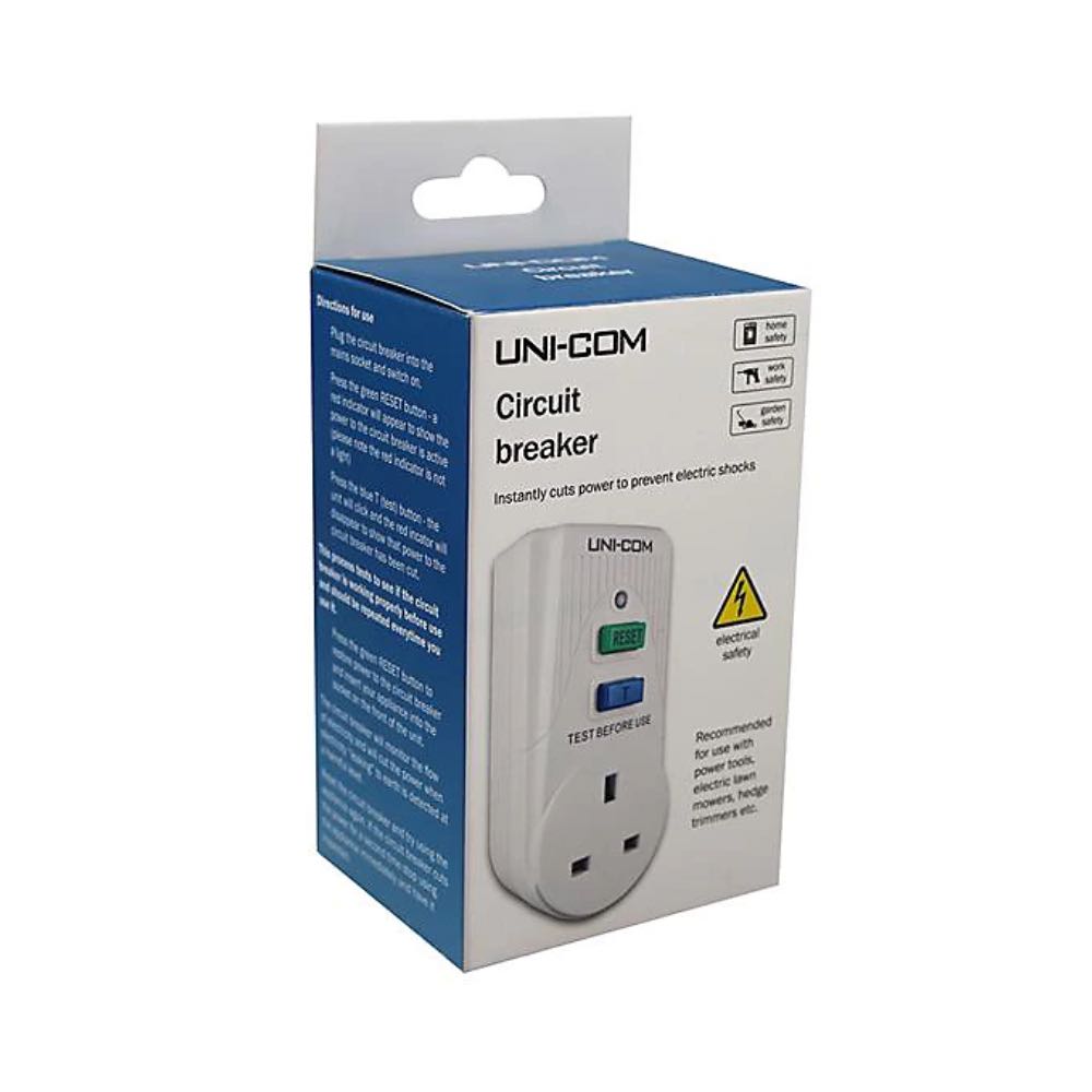 13A Plug-In RCD Circuit Breaker Safety Socket