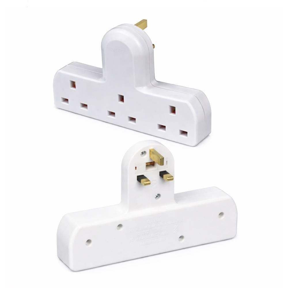 13A Plug-In Socket Extender – 3 Way / 4 Way Multi Socket Adapter