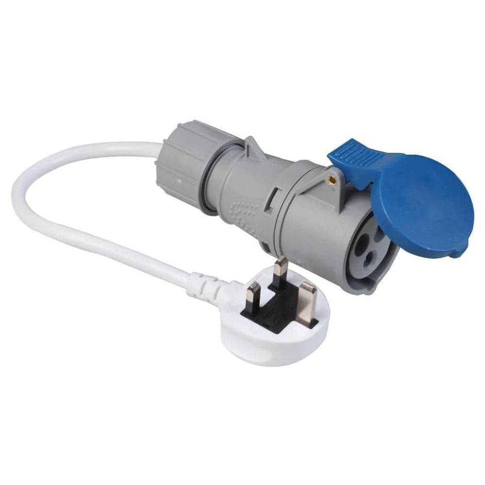 KM Electronics 13A Plug to 16A Socket Caravan Hook Up Cable