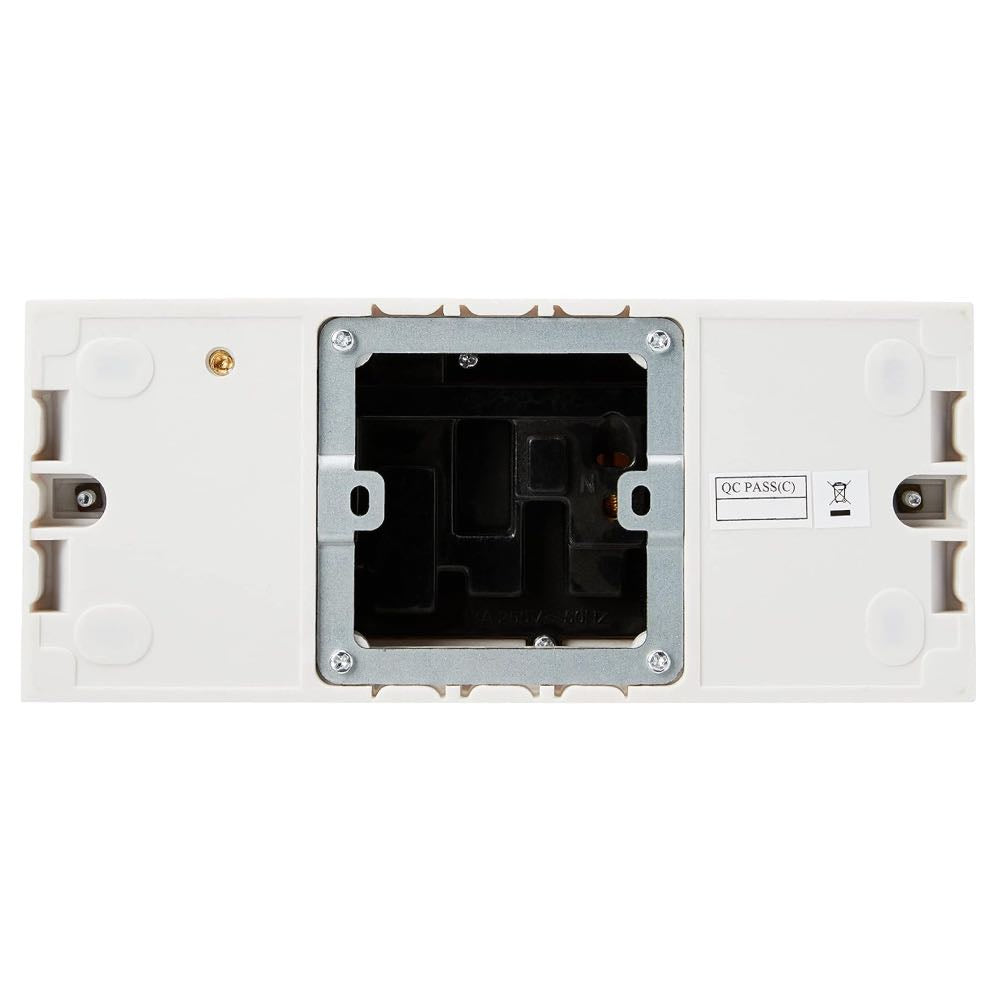 13A Single Socket to Triple Switched Socket Converter with Backbox (3-Gang)