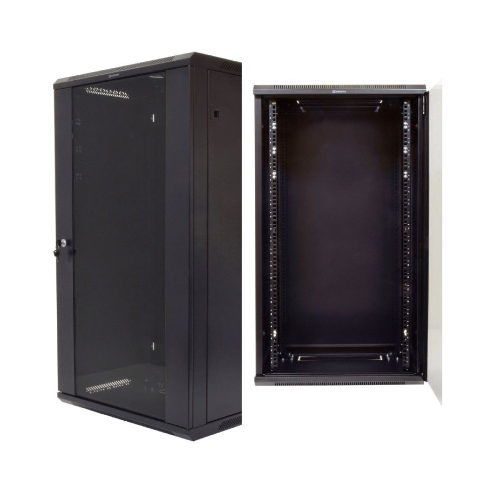 19" Rack Cabinet with Lockable Front Door – 22U – 450mm Depth
