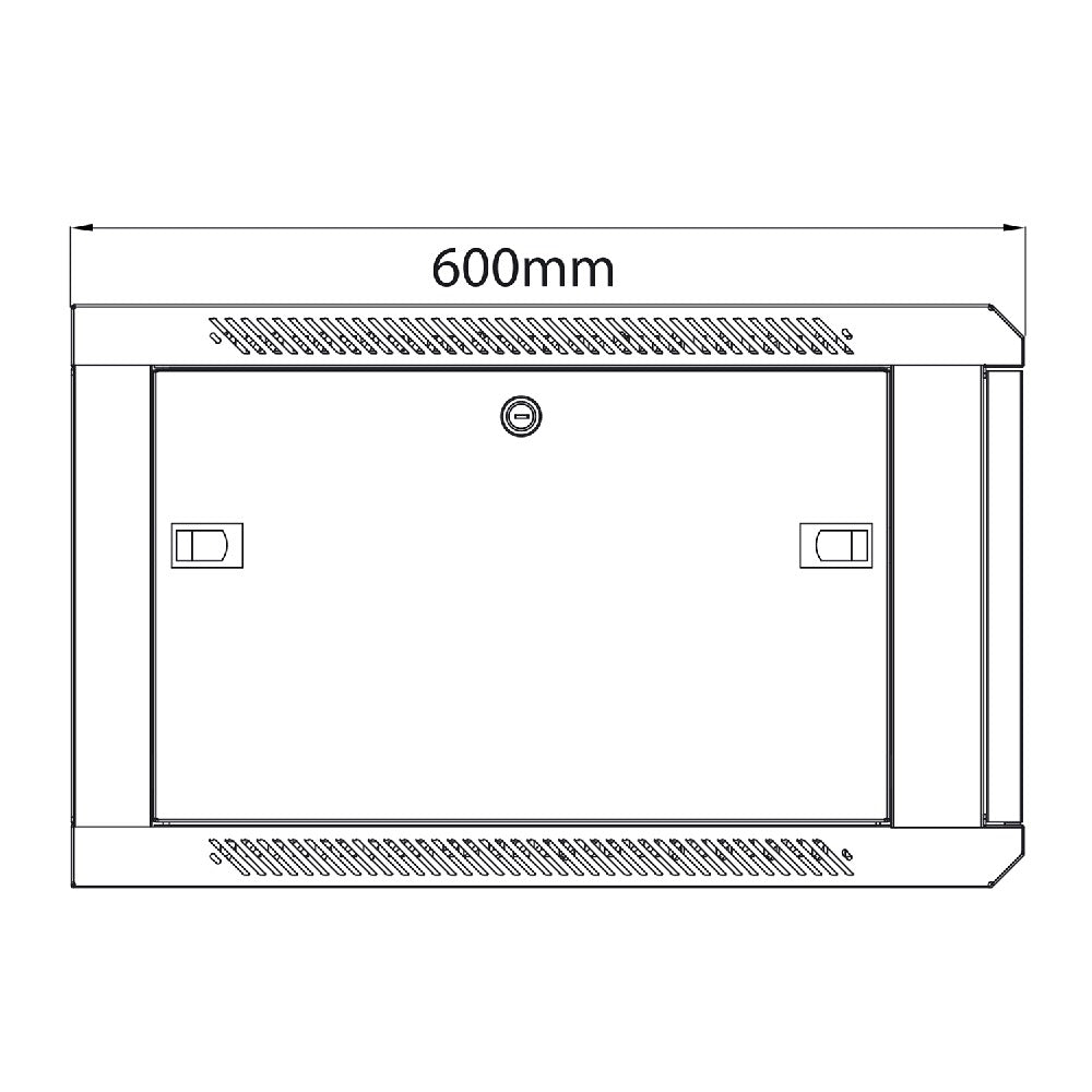 19" Rack Cabinet with Lockable Front Door – 6U – 600mm Depth