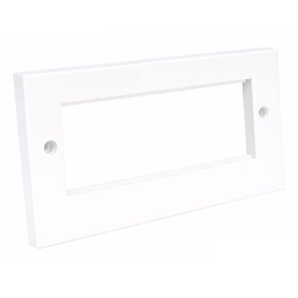 1-Gang / 2-Gang Modular AV Wall Plate Frame for 50 × 25mm Snap-In Modules