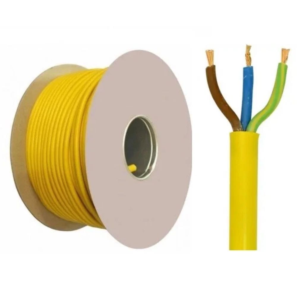 16A Plug to 16A Socket 110V Yellow Site Extension Cable – Various Lengths