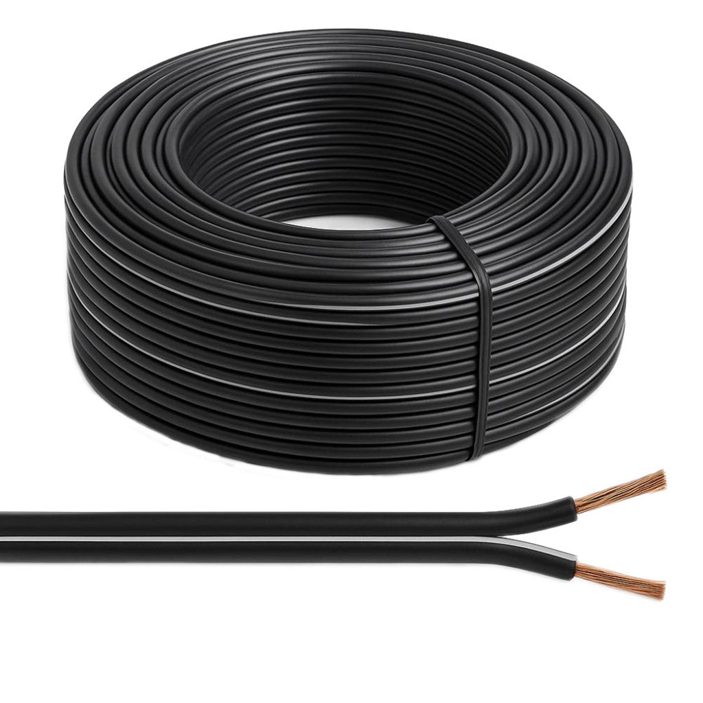 42 Strand Speaker Cable – Black – for Hi-Fi & Studio Audio – Custom Lengths