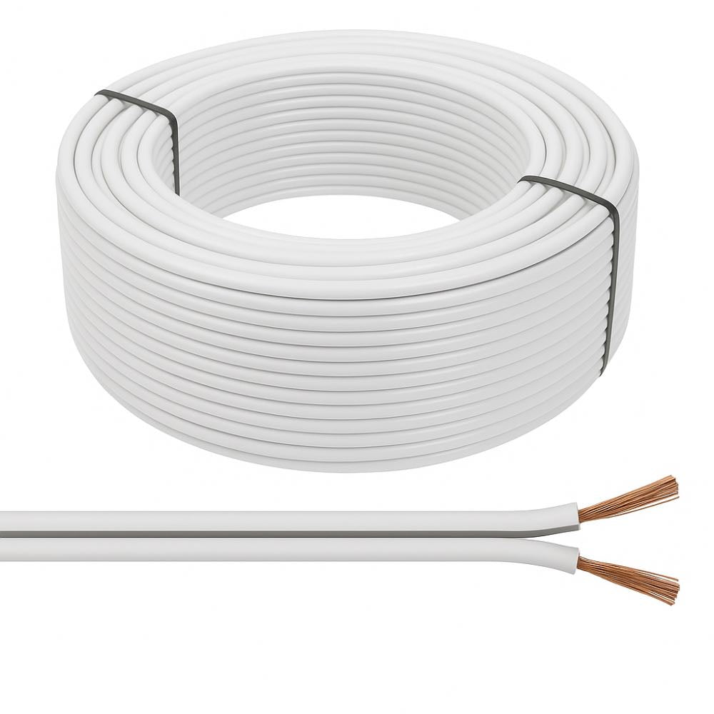 42 Strand White Speaker Cable in Various Lengths