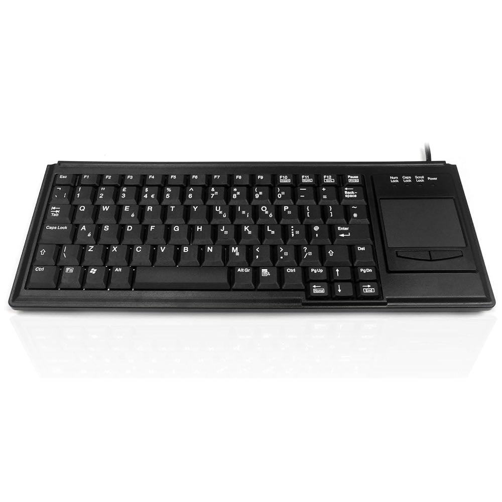 ACCURATUS 15KV ESD Rated Industrial-Grade Mini USB Keyboard with Touchpad (Black)