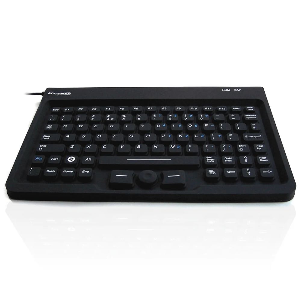ACCURATUS AccuMed IP67 Antibacterial Medical Mini Keyboard with Mousepad