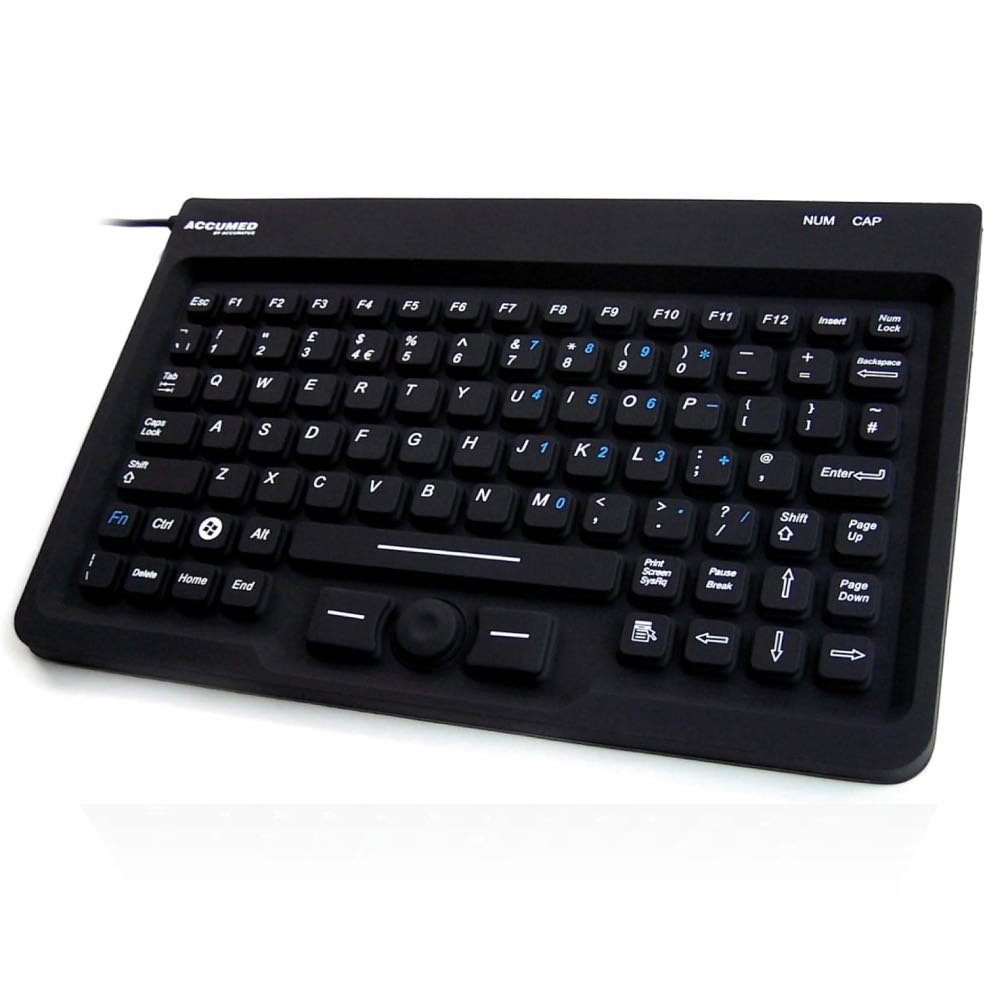 ACCURATUS AccuMed IP67 Antibacterial Medical Mini Keyboard with Mousepad