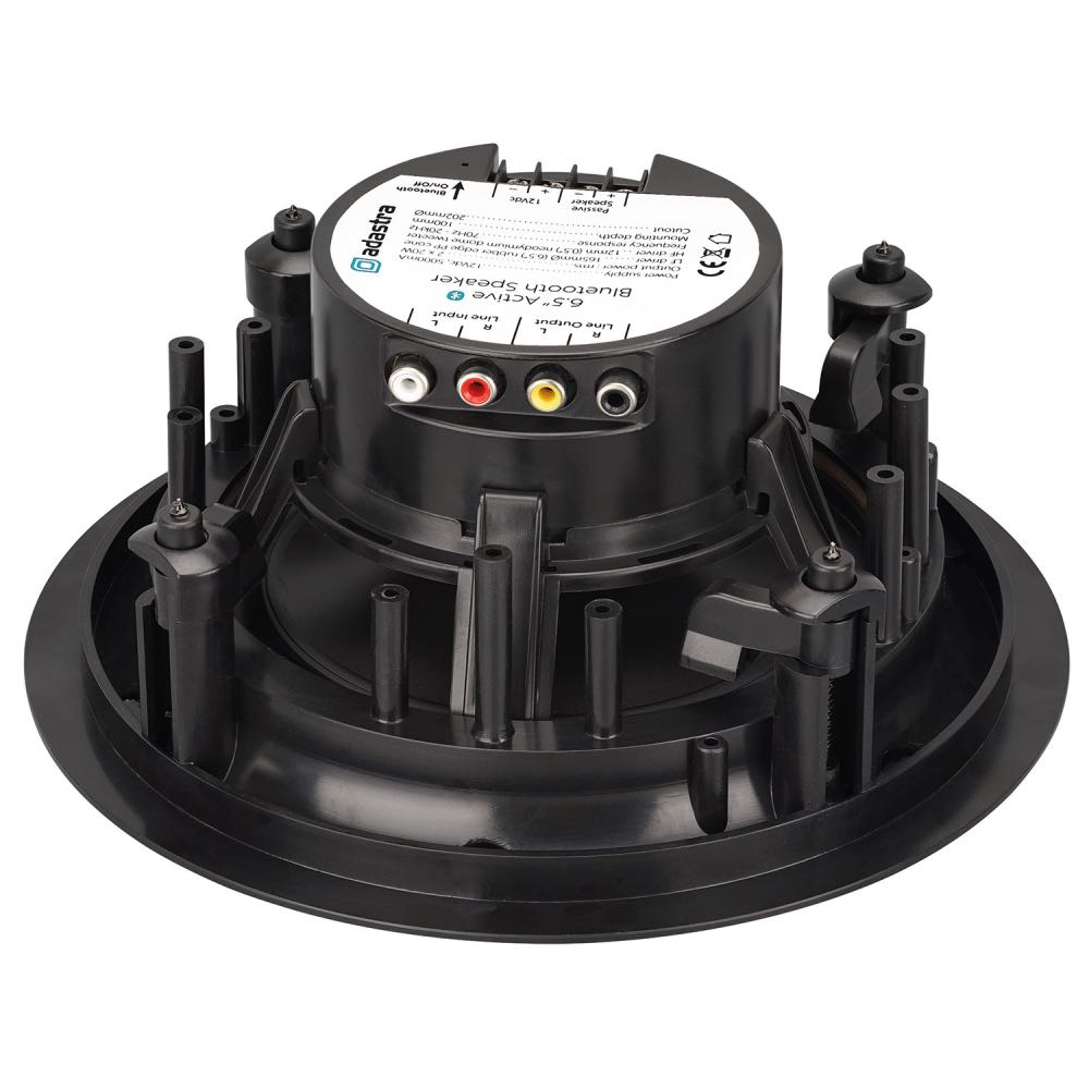 Adastra Bluetooth Full Range Panel Mount White Ceiling Speakers 5.25 Inch Line In Out