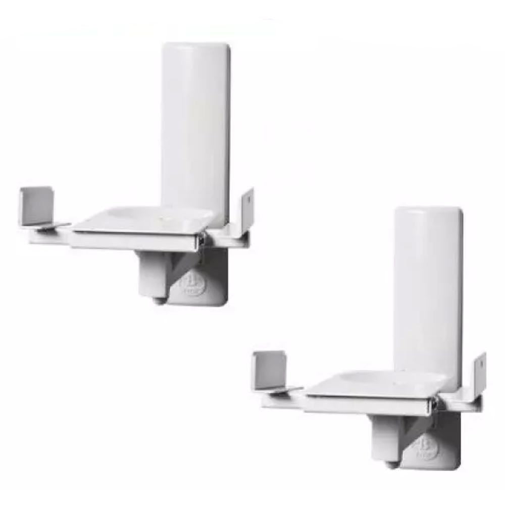 Adjustable Speaker Wall Brackets with Tilt & Swivel (Pair) in White