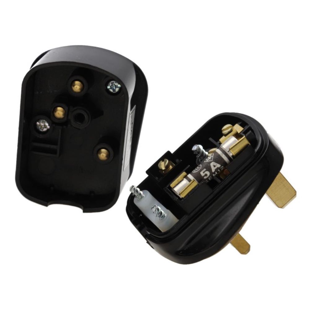 Best anti surge 13a plug spike protection black