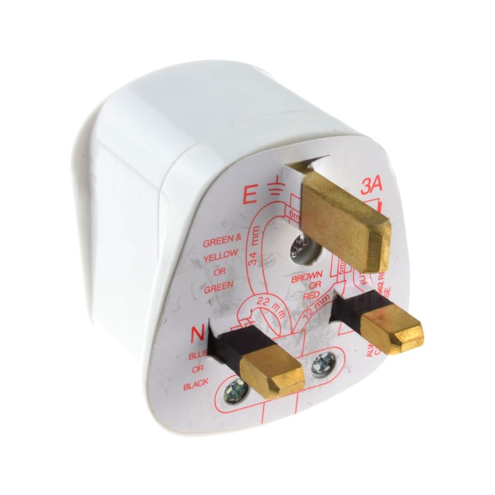 Anti Surge 13A Spike Protection Plug White