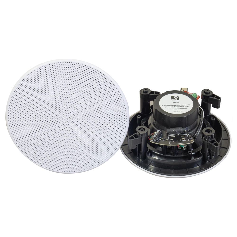 Downlight Moisture Resistant Ceiling Speakers with Fixings and Cables