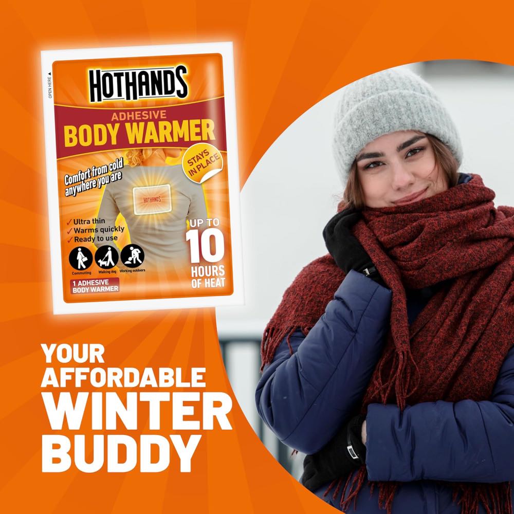 Instant Relief from the Cold, Anywhere, Anytime with Adhesive Body Warmers