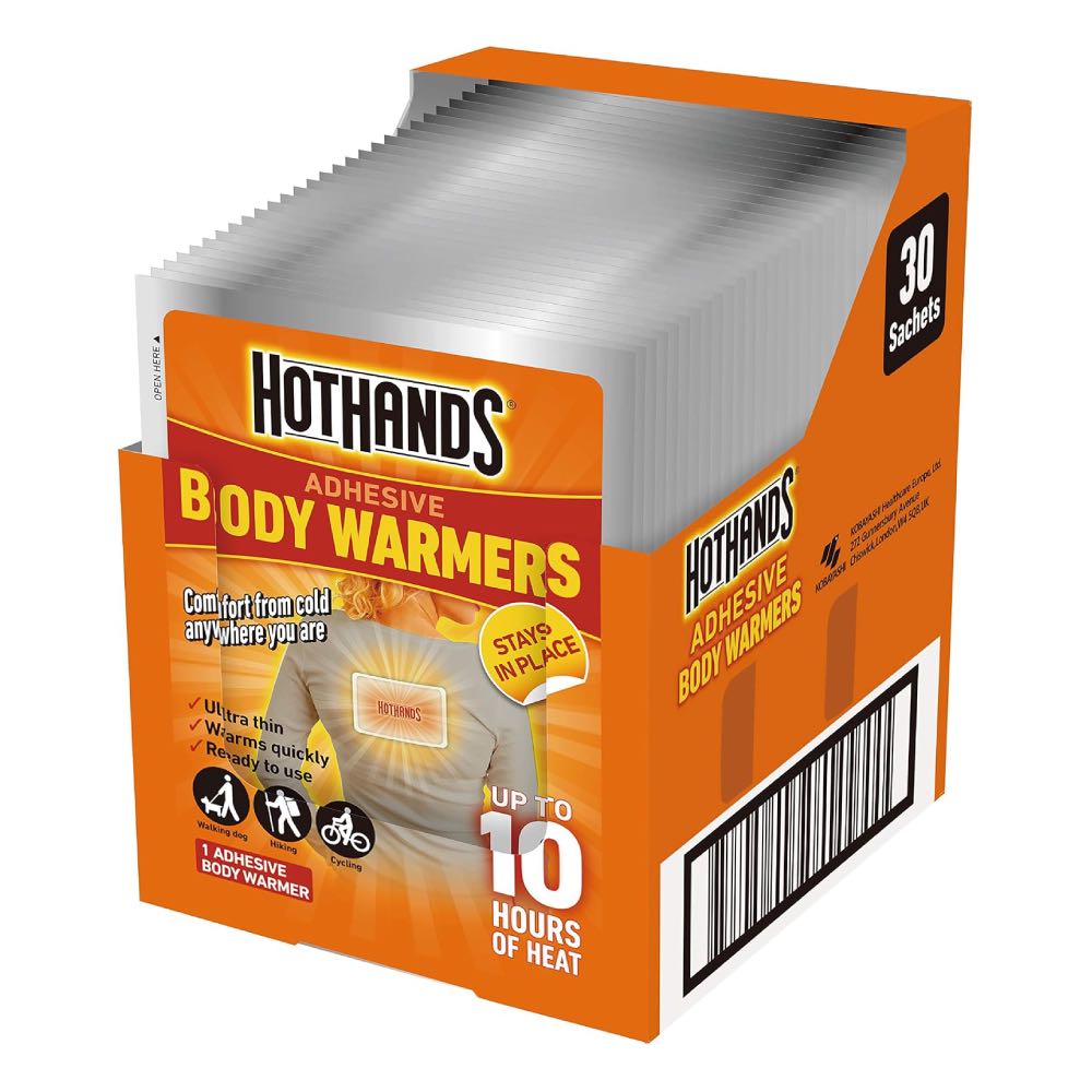 HOTHANDS Body Warmers with 10 Hours of Instant Heat - 30 Units