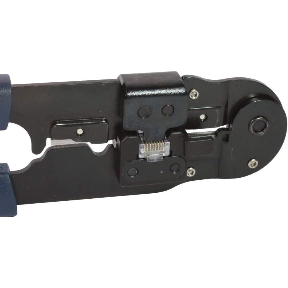 CAT5/CAT6 RJ45 8P8C Crimping, Cutting & Stripping Tool – Professional Network Cable Crimper