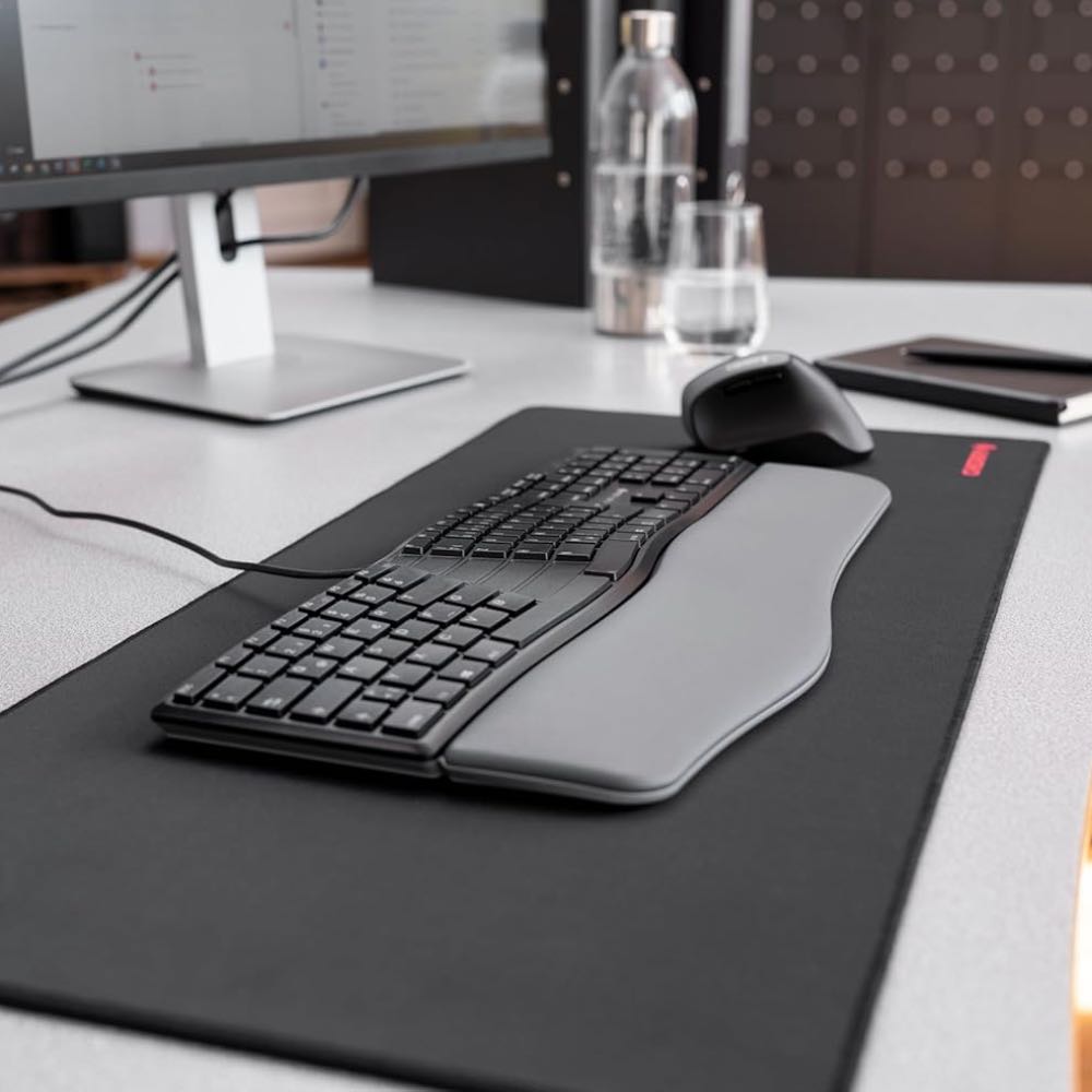 CHERRY KC 4500 ERGO Wired Ergonomic Split-Layout Curved UK Keyboard (Black)