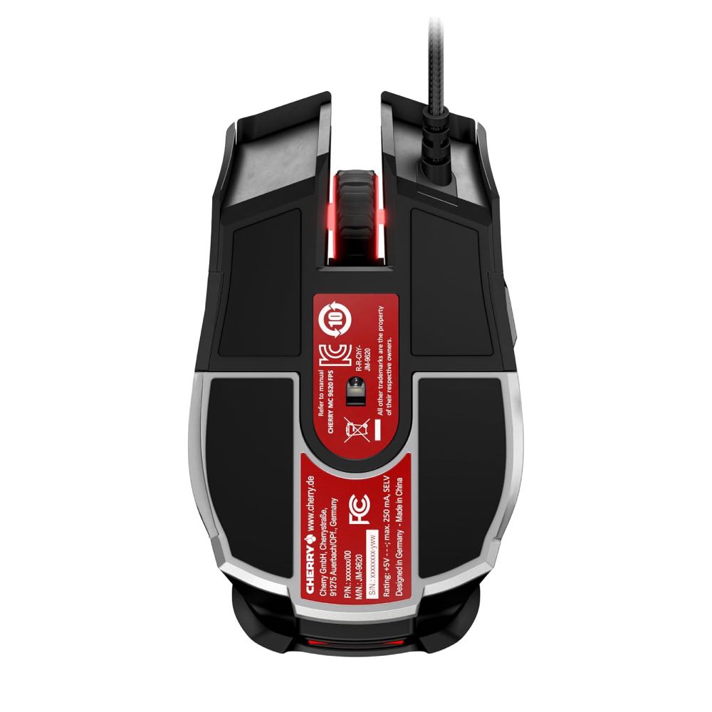 CHERRY MC 9620 FPS USB Gaming Mouse with Adjustable 12,000 DPI Precision Control