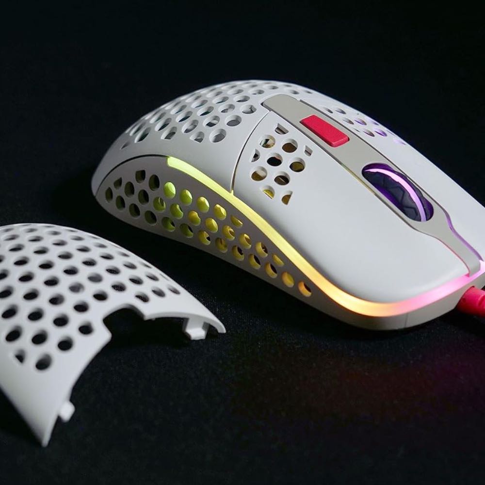 CHERRY XTRFY M42 RGB Ultra-Light Retro Wired Gaming Mouse (White)