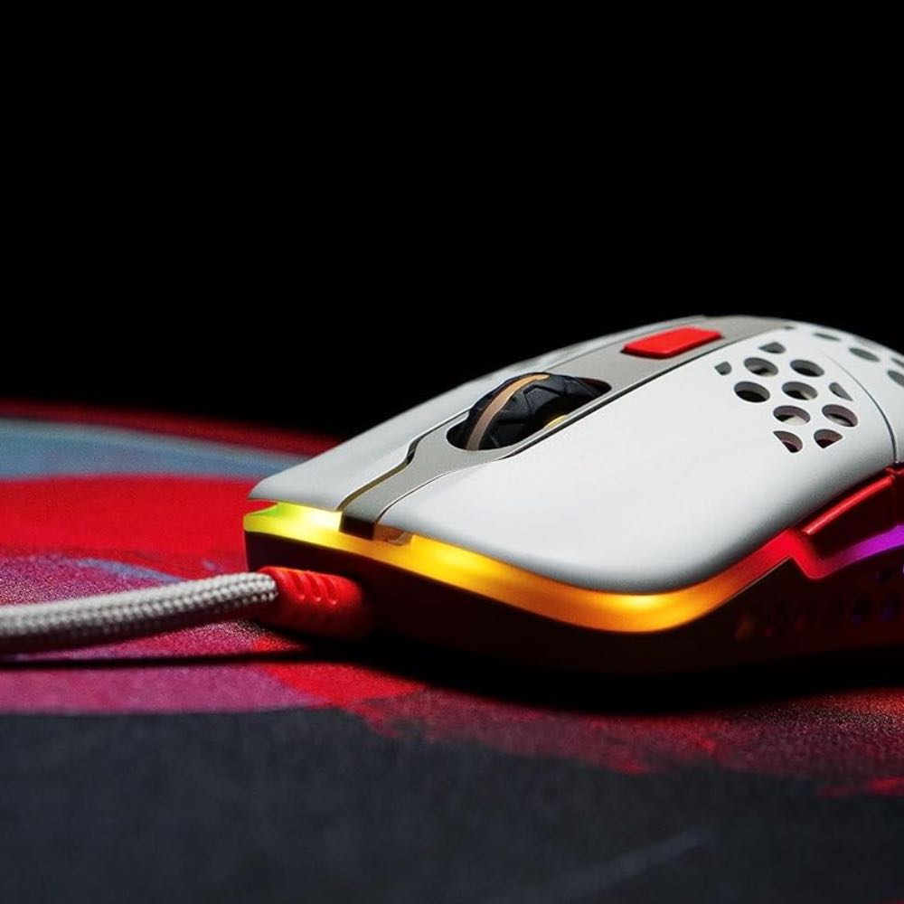 CHERRY XTRFY M42 RGB Ultra-Light Retro Wired Gaming Mouse (White)