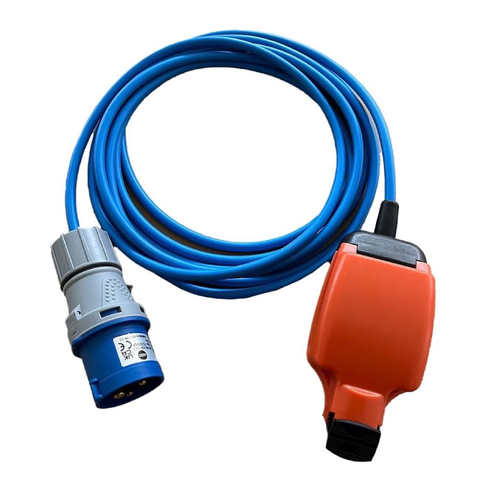 Caravan Camping Tent 16A Plug 13A Socket Hook Up Adaptor Lead Cable - Various Lengths