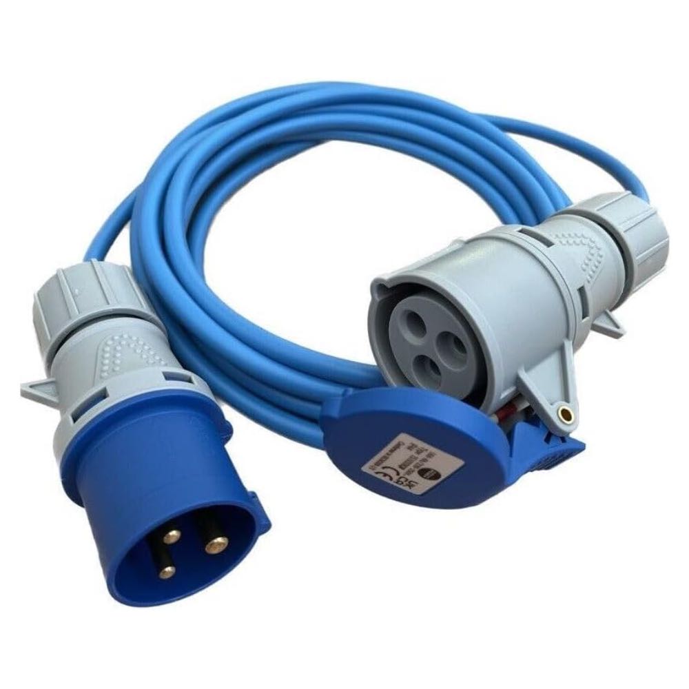 Caravan Motorhome Camp Site Heavy Duty 16A 240V Mains Hook Up Cable Lead - Various Lengths
