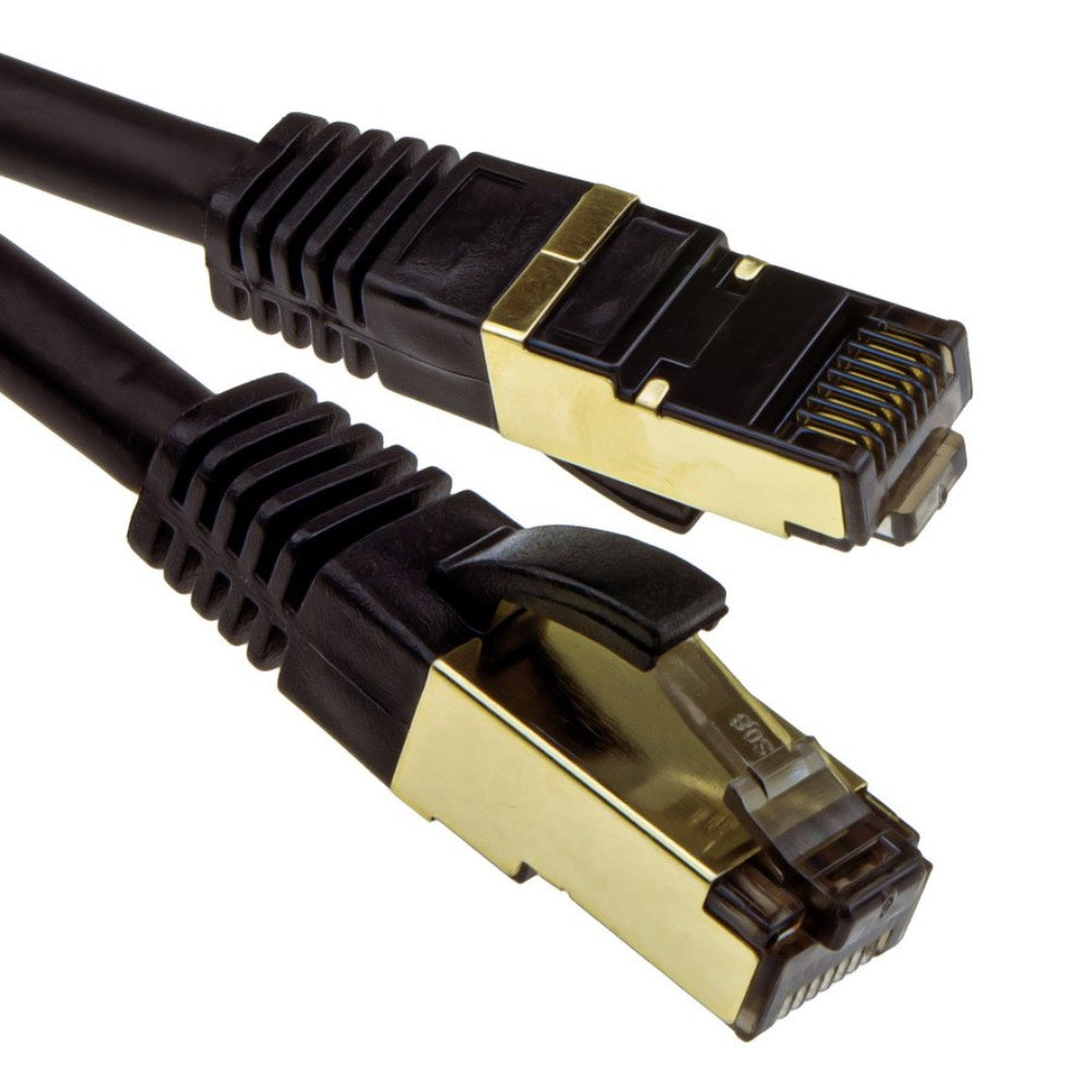 Cat 8 SSTP RJ45 Ethernet Patch Networking Cables Black
