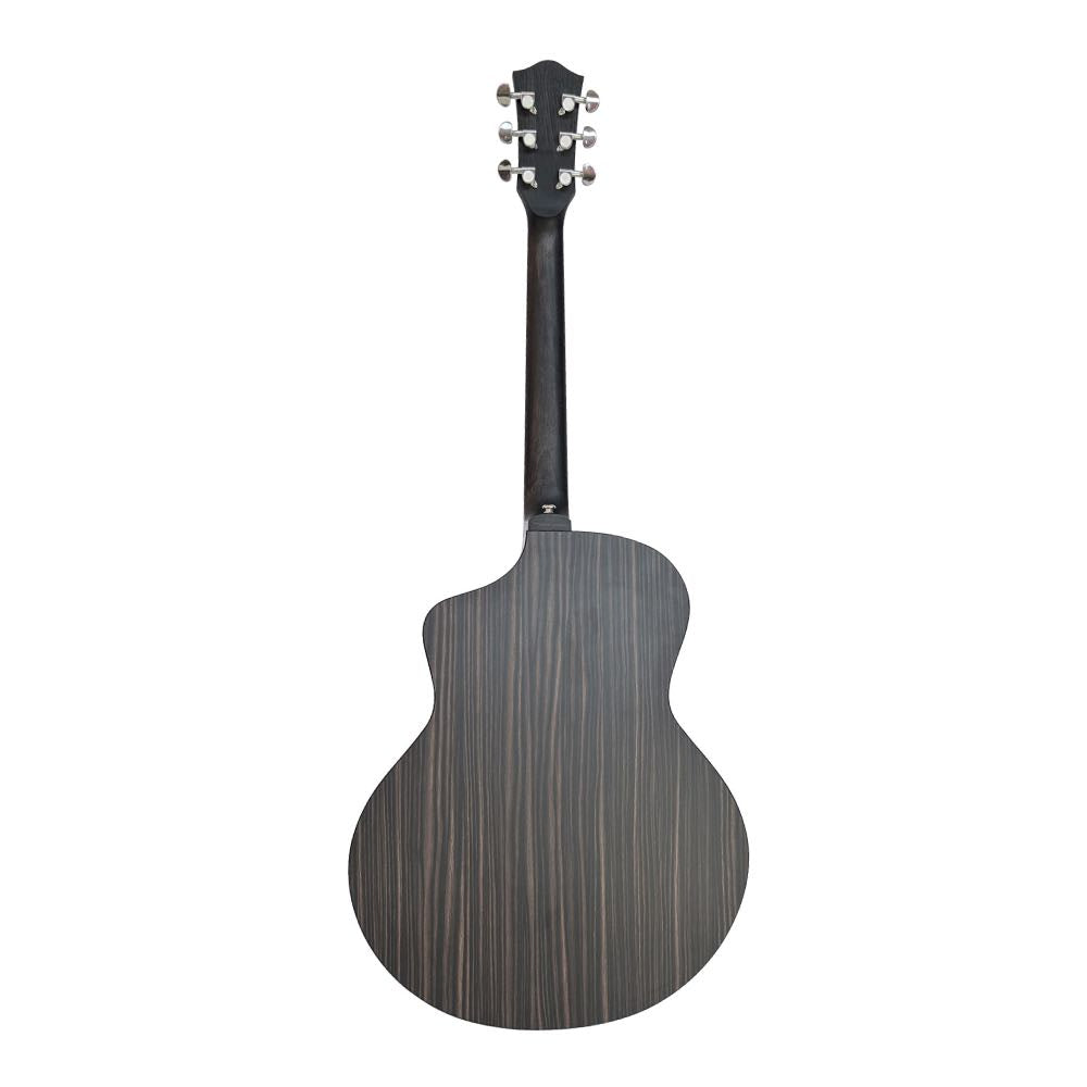 Chord Nomad Series Electro-Acoustic Guitar with EQ & Tuner – Ebony Finish