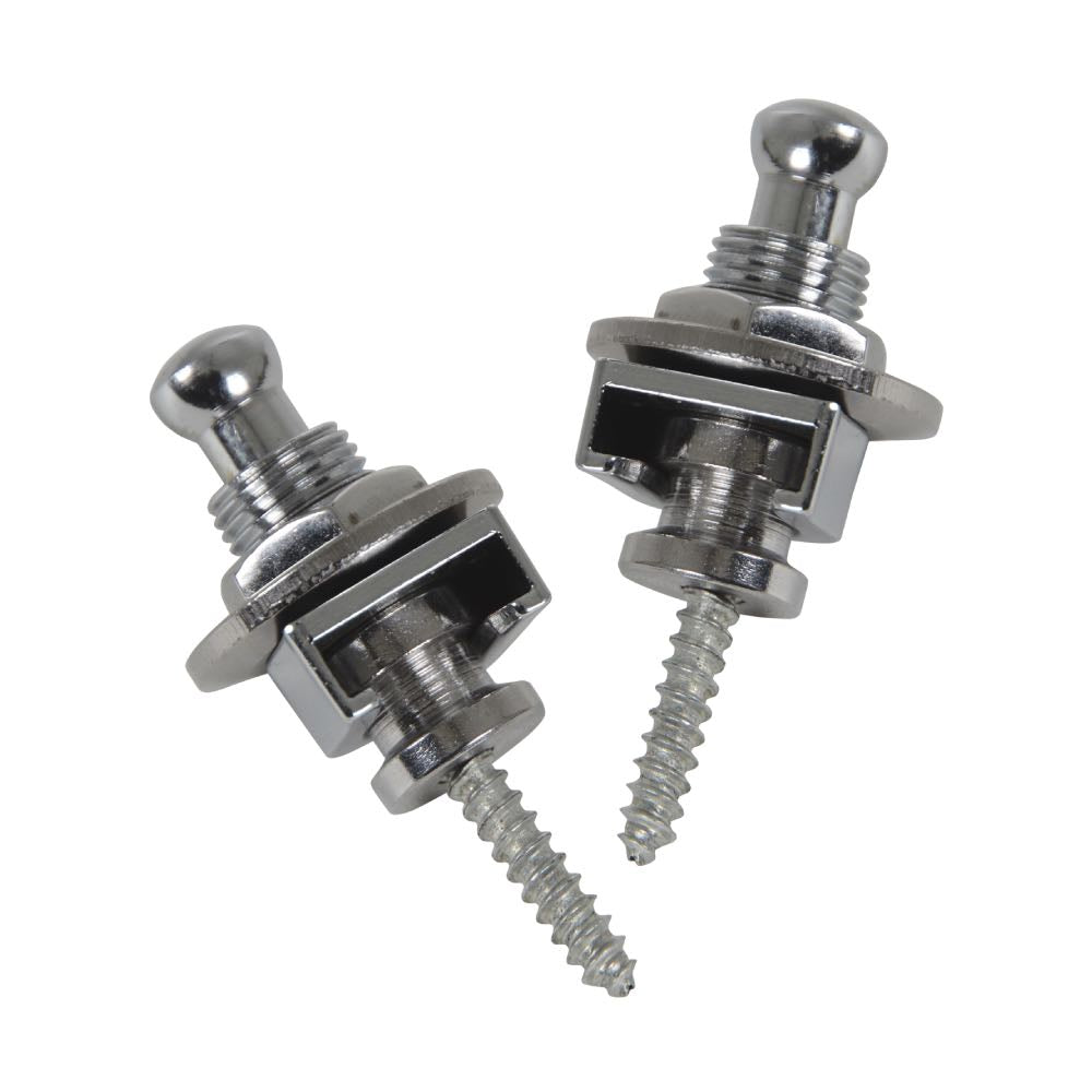 Chord Quick-Release Guitar Strap Locks – Set of 2 (Chrome or Black)