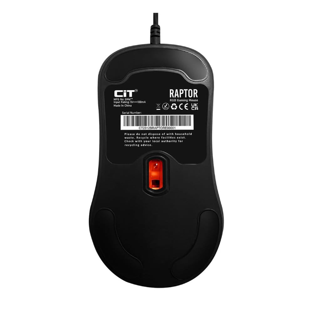 CiT Raptor 4-in-1 Desktop Gaming Bundle – Keyboard, Mouse, Headset & Mousemat Set