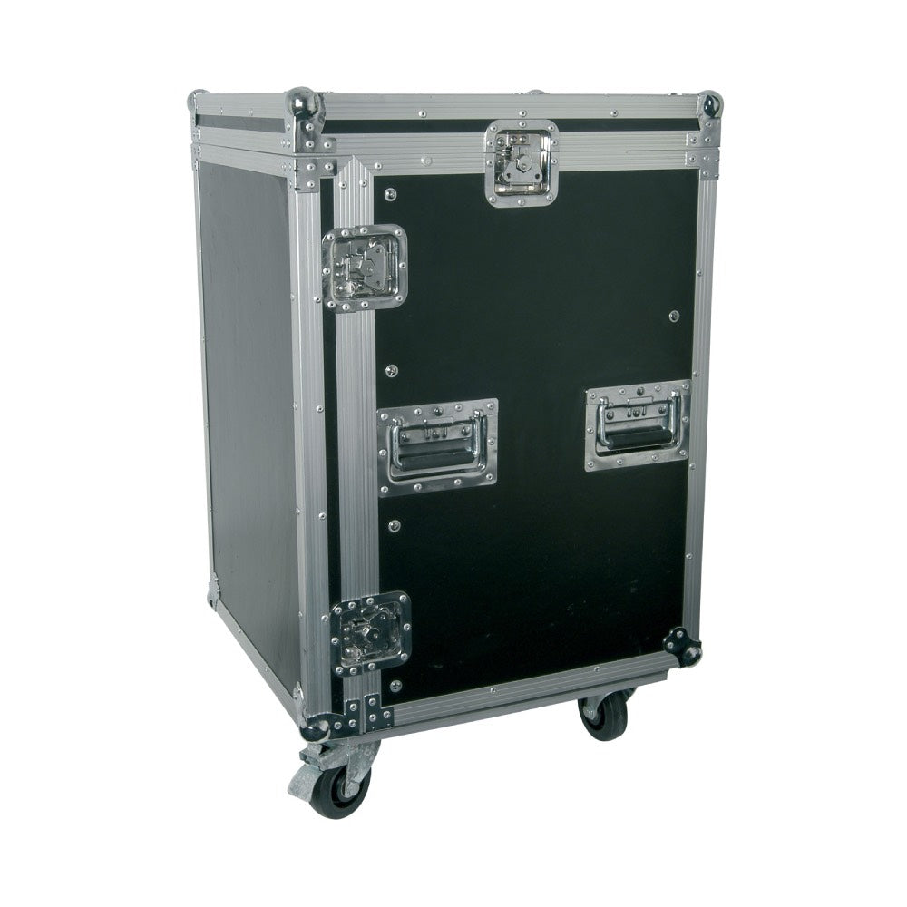 Citronic 19 Inch 16U Mobile Rack Mount Flightcases with Wheels