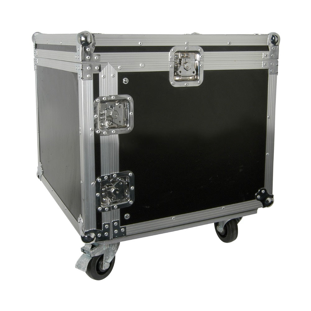 Citronic 19" 8U Mobile Rack Mount Flightcases with Wheels