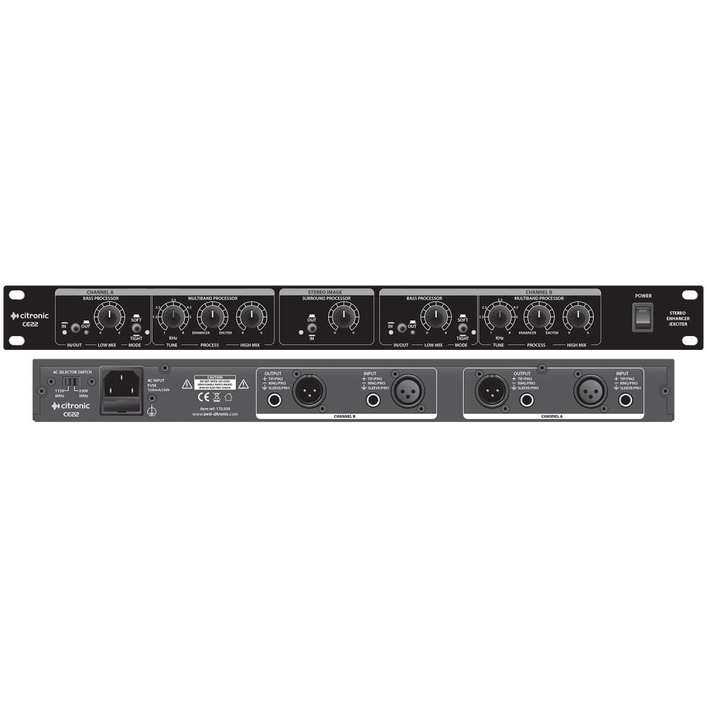 Citronic CE22 Rackmount Stereo Enhancer/Exciter