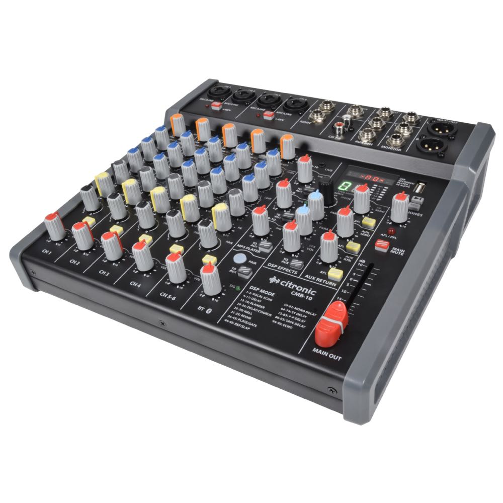 Citronic CMB-Series Mixing Console with DSP, USB, PC & Bluetooth