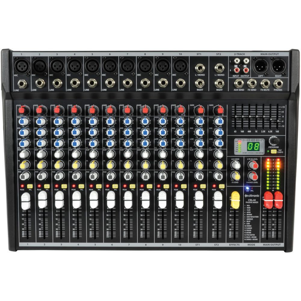 Citronic CSL-Series 14-Channel Compact Mixing Console with DSP