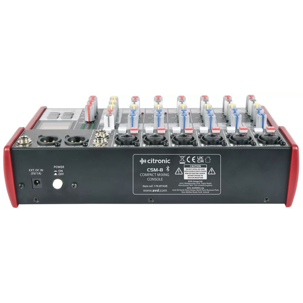 Shop Citronic CSM 7 Channel Compact Mixer USB Bluetooth Online UK