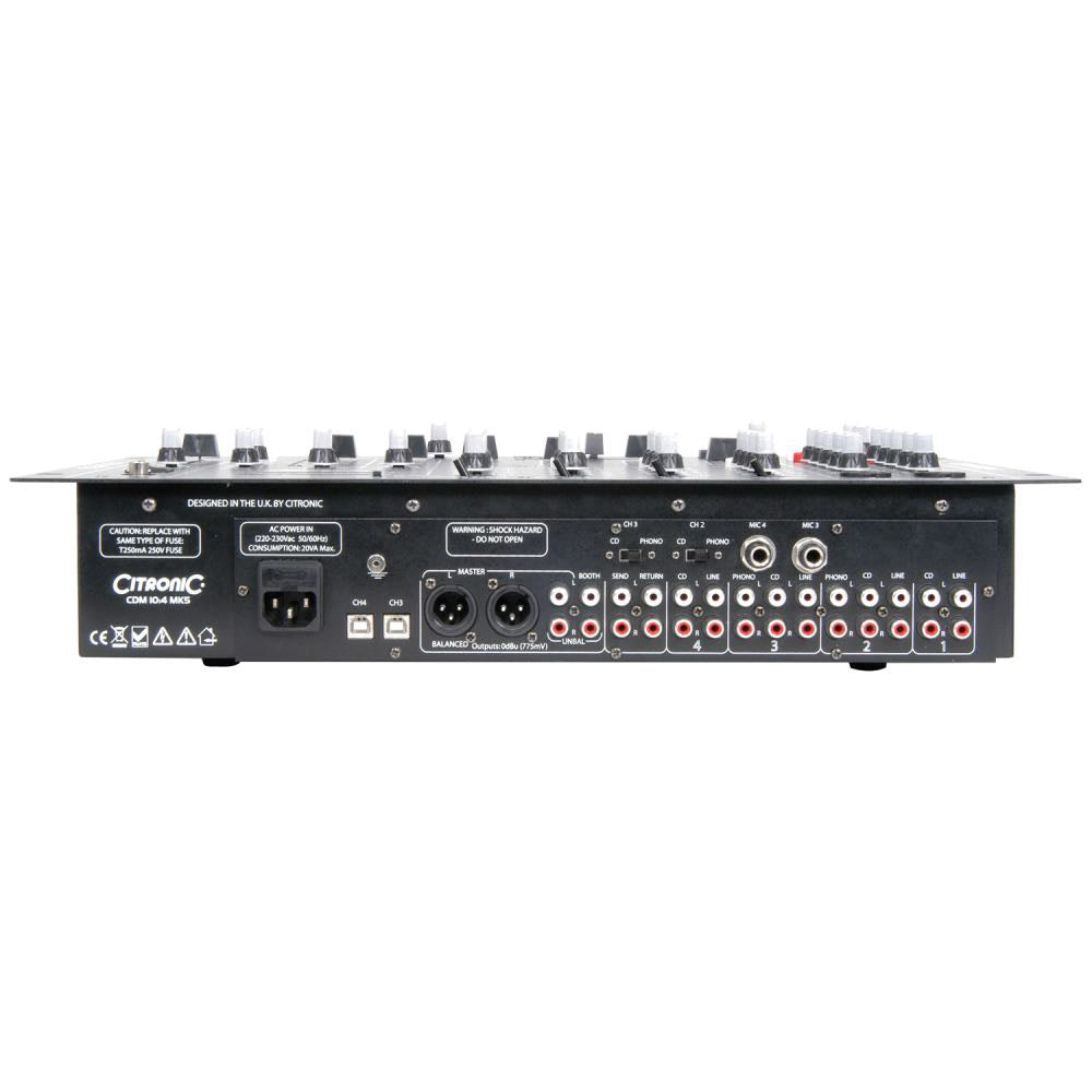 Citronic MK5 USB 4-Channel 19" DJ Mixer