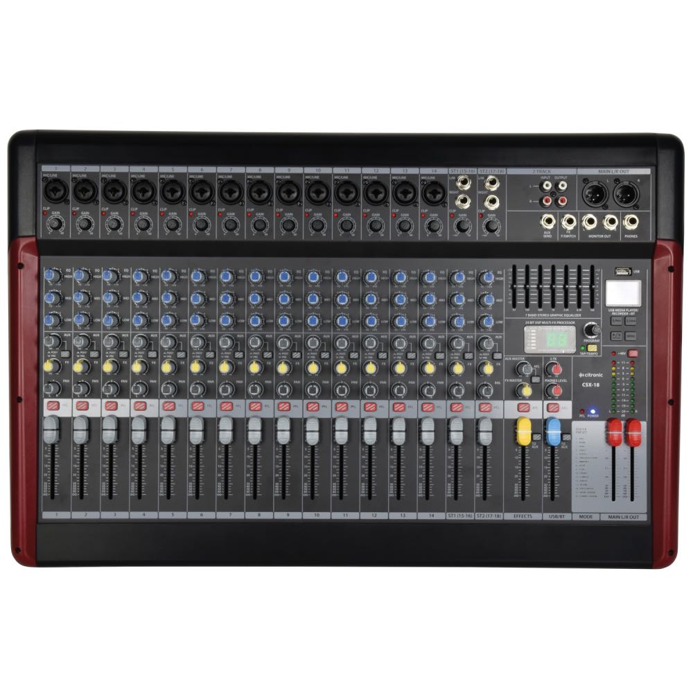Citronic SX-18 Live 16-Channel Bluetooth Mixing Console