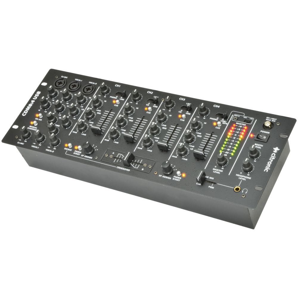 Citronic USB 4-Channel 19" DJ Mixer