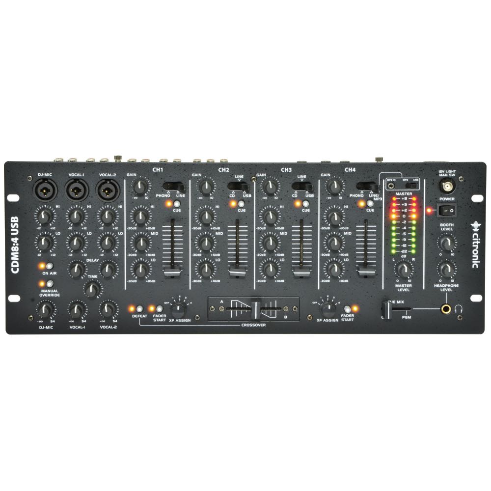 Citronic USB 4-Channel 19" DJ Mixer