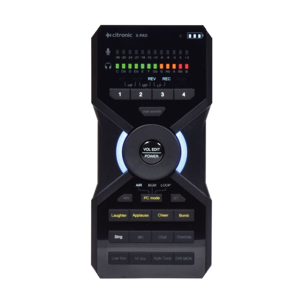 Citronic X-PAD Portable Vocal Processor & USB-C Streaming Interface