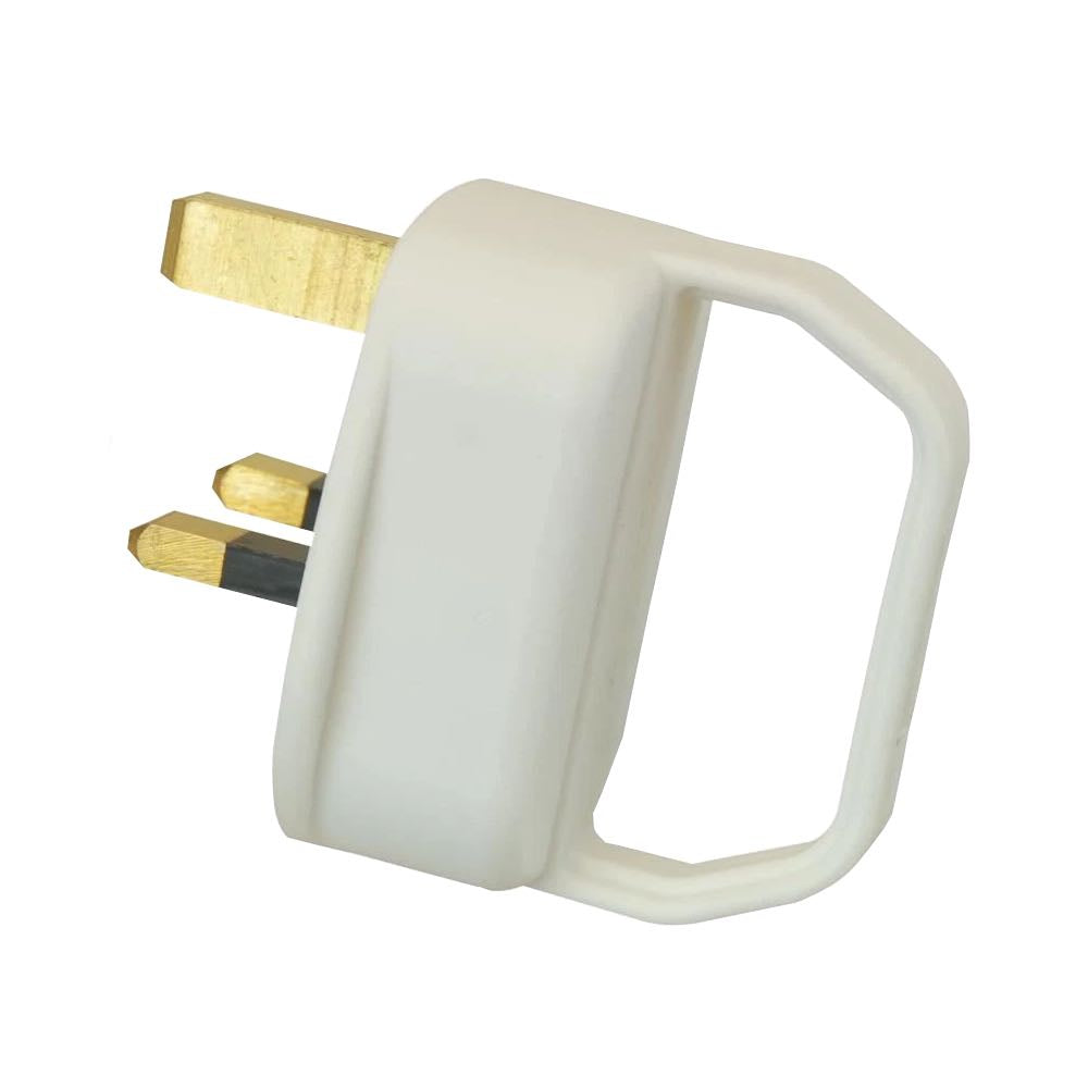 Easy Pull Handle Plug 13A White